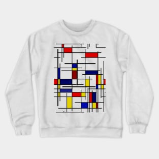 Mondrian Pattern Crewneck Sweatshirt